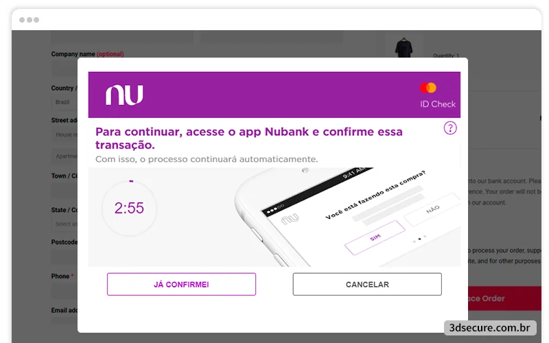 3DS Nubank como funciona 3d secure e como verificar id check
